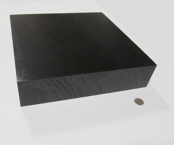 Tivar UHMW PE Black Sheet 2.75″ (2 3/4″) Thick x 12″ Wide x 12″ Length