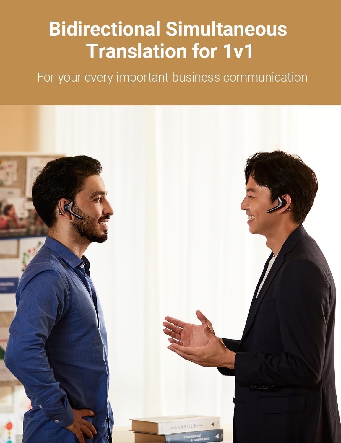 Timekettle W4 Pro AI Interpreter Earbuds, Real-Time Bidirectional Voice Translat