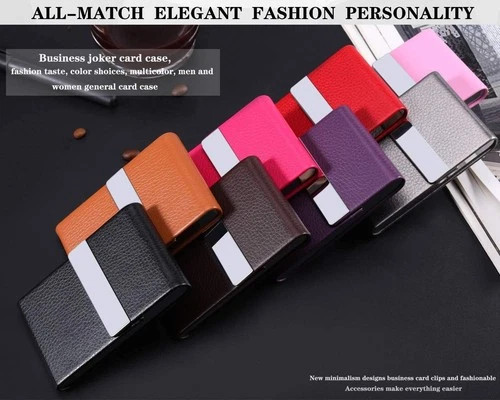 Professional Business Card Holder PU Leather Business Card Case Name Card Holder