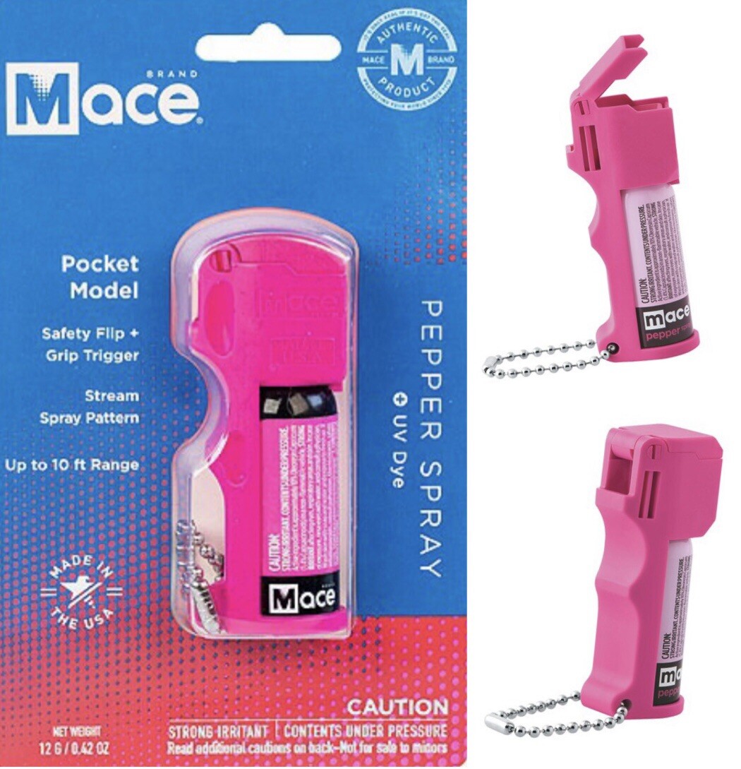 MACE POCKET 10 % Keychain Pepper Spray POLICE Self Defense Women Safety SECURITY