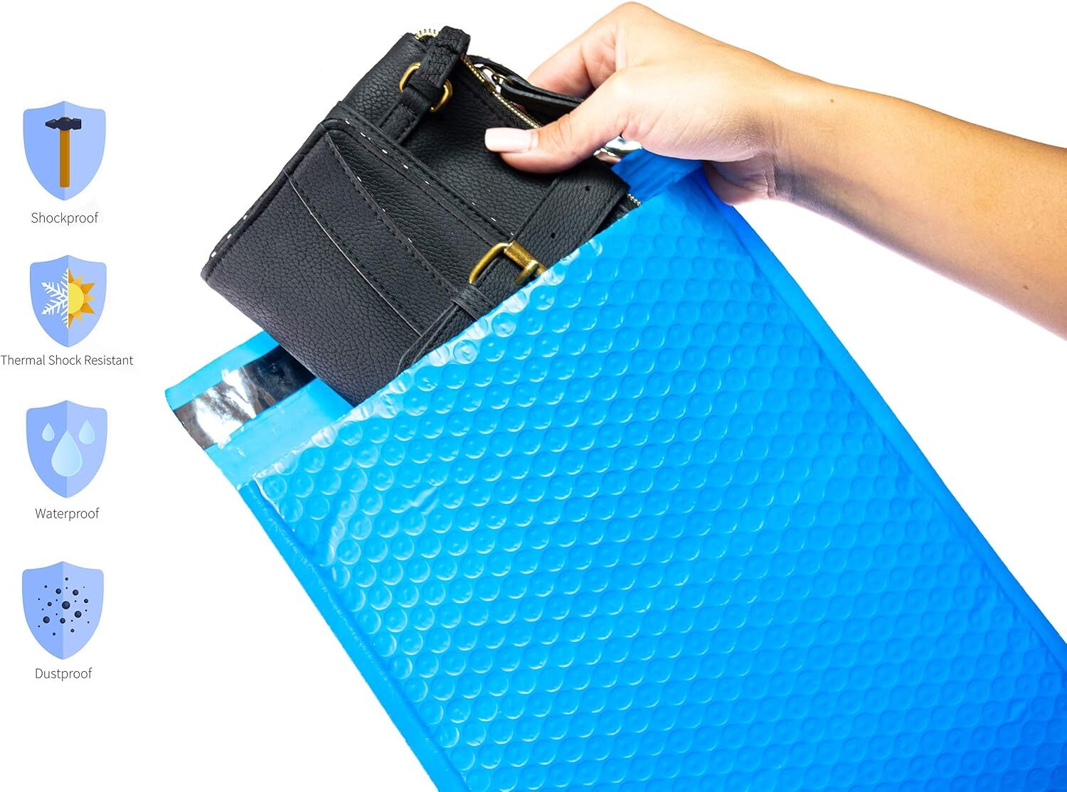#CD 7.25×8 BLUE POLY BUBBLE MAILERS SHIPPING PADDED BAGS MAILING ENVELOPE 7.25×7