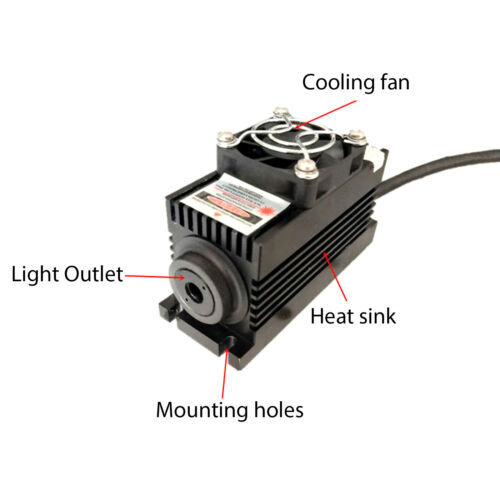 915nm 200mw/ 4W Lab IR Laser Module +TTL/Analog + TEC Cooling+Power Supply