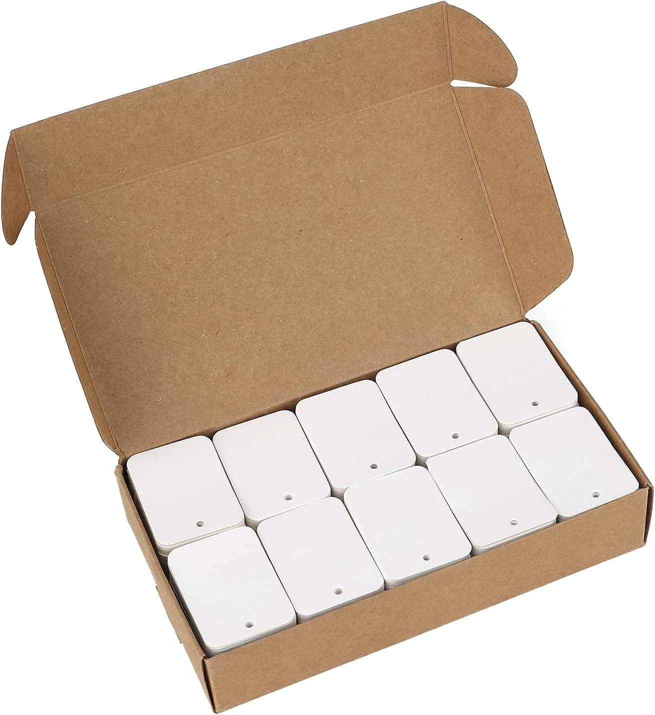 1000Pcs Price Tags, White Clothing Tags for Retail, Small Kraft Paper Tags for L