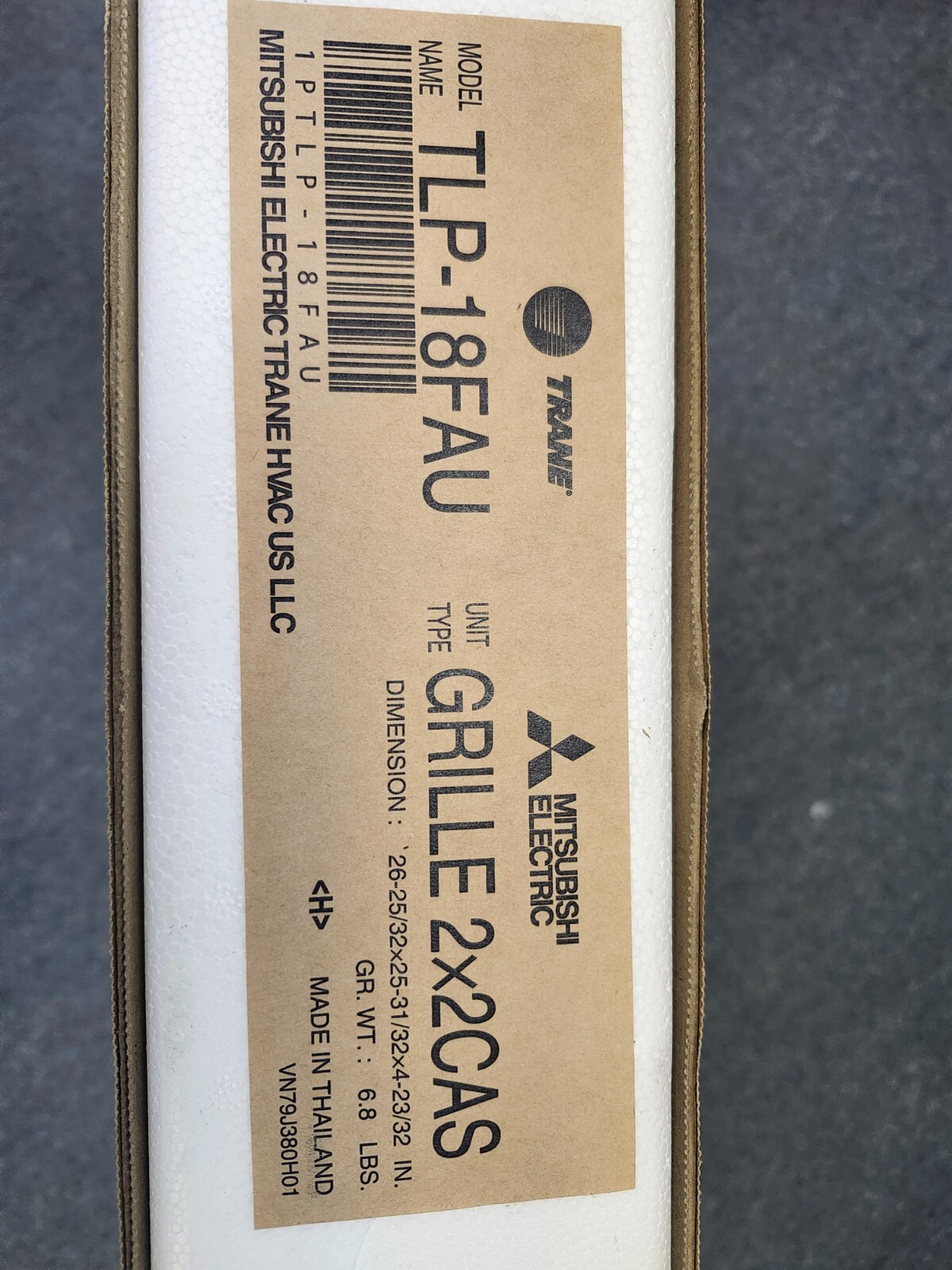 Mitsubishi Electric TLP-18FAU Grille 2x2CAS (NEW) FOR TRANE