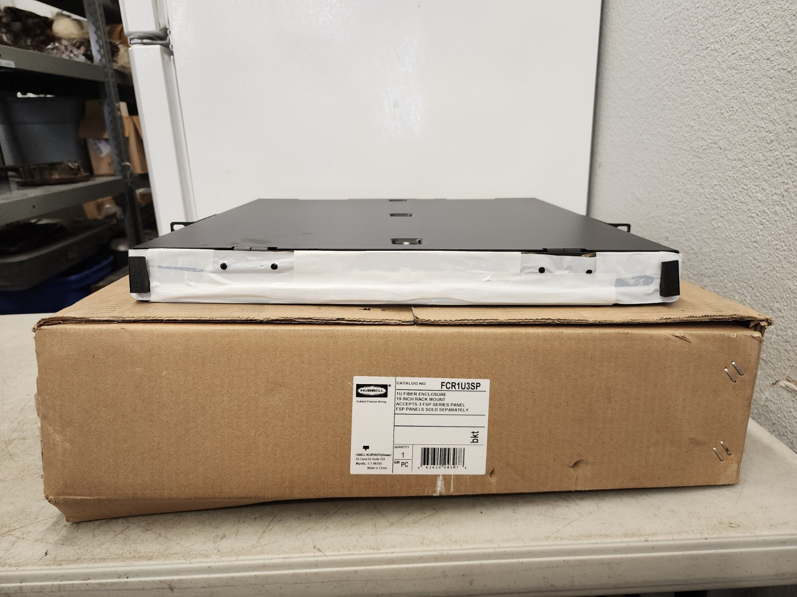 Hubbell FCR1U3SP FCR Enhanced 1U 19″ Rack Mount Enclosure NEW