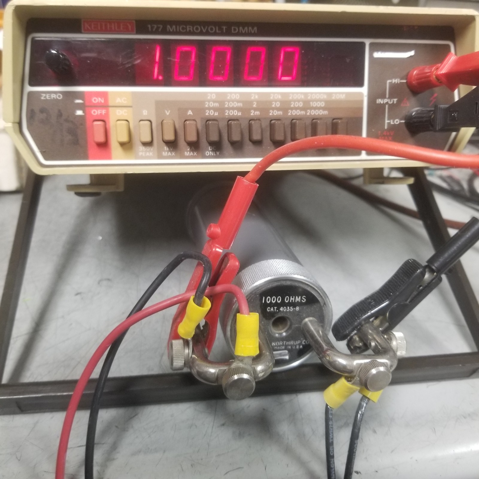 High Resolution Benchtop DMM CALIBRATED! Keithley 177 1 μV Microvoltmeter milliΩ