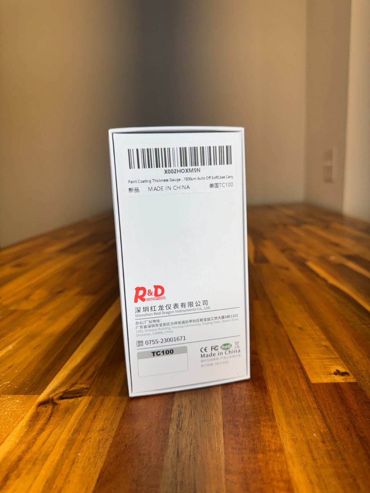 R&D TC100 Coating Thickness Gauge Paint Meter – Brand New, Open Box