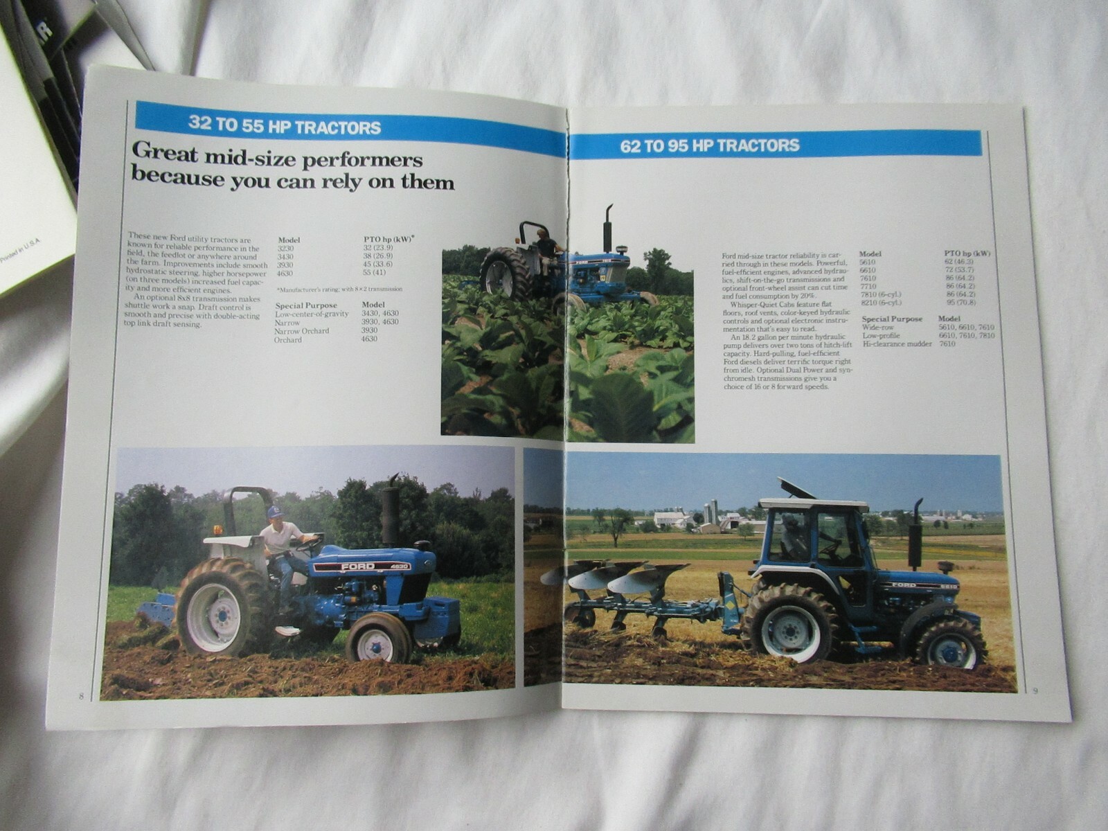 2000 Ford New Holland buyer’s guide Ford New Holland products brochure