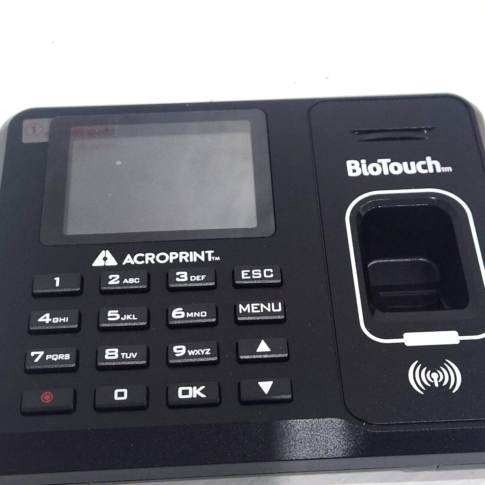 BioTouch Fingerprint Time Clock – Acroprint – No Monthly Fee, USB & Secure Log