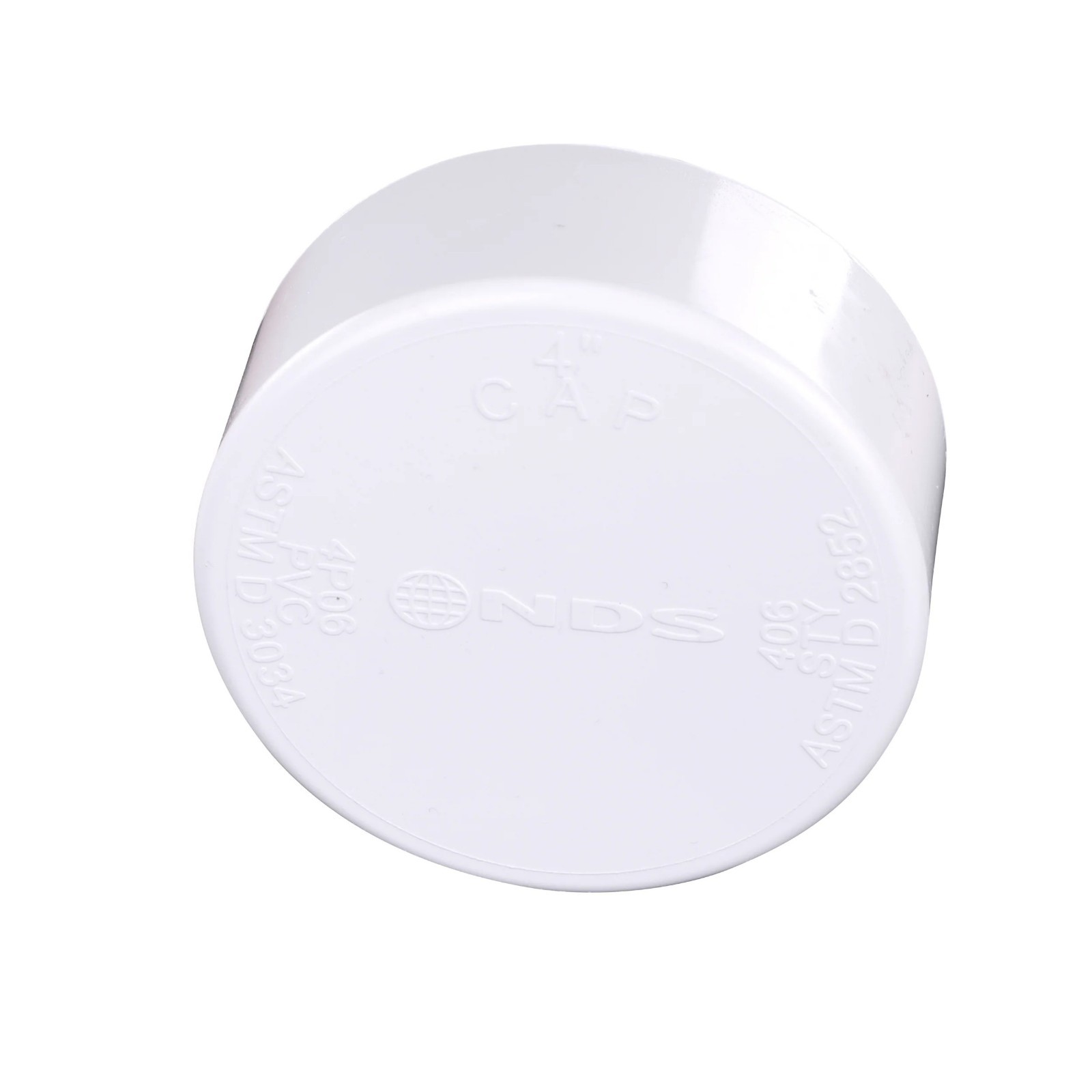 NDS 4in PVC Sewer Drain Cap Pipe Fitting Plug Heavy Duty