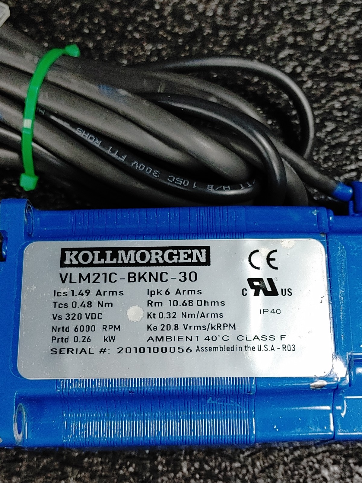 KOLLMORGEN VLM21C-BKNC-30 VLM Series Brushless Servo Motor