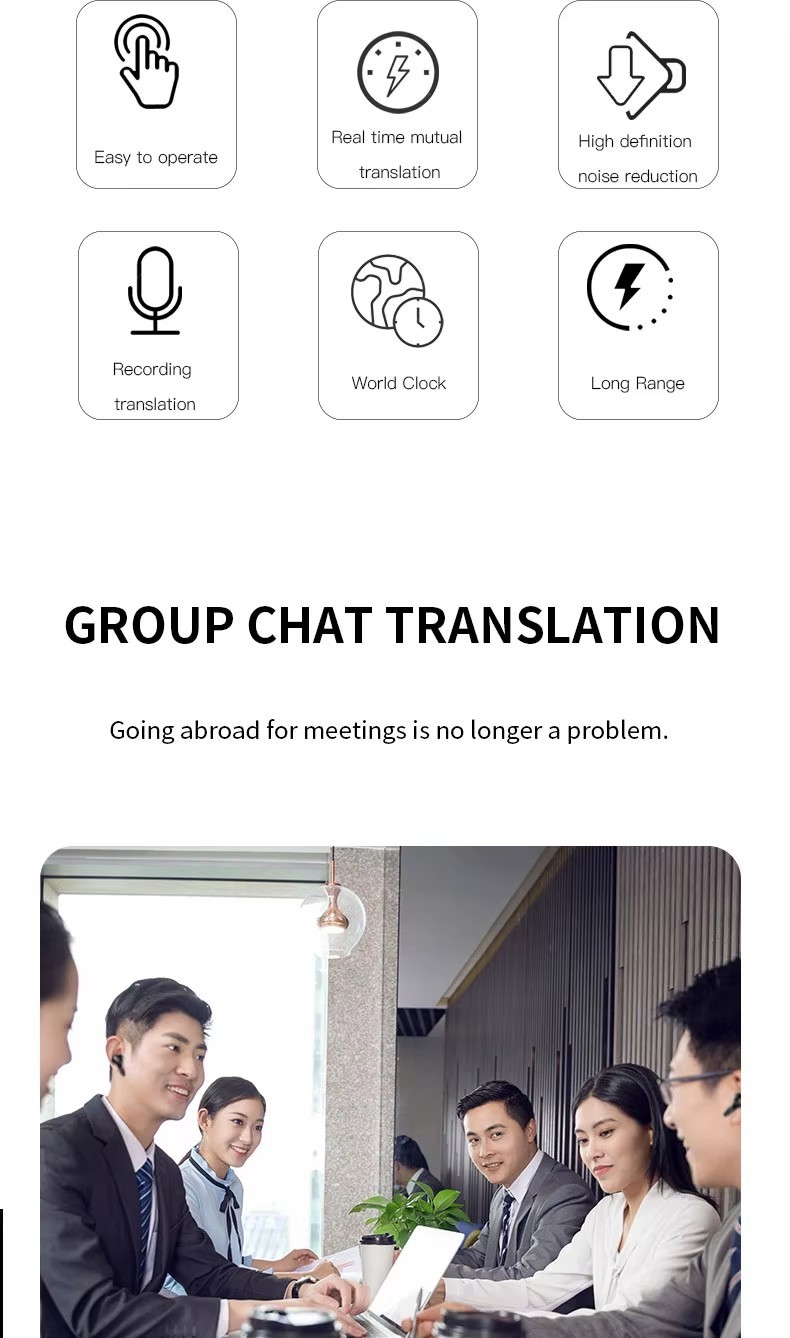AI Language Translator Device Real-time Smart Instant Voice 150+ Languages