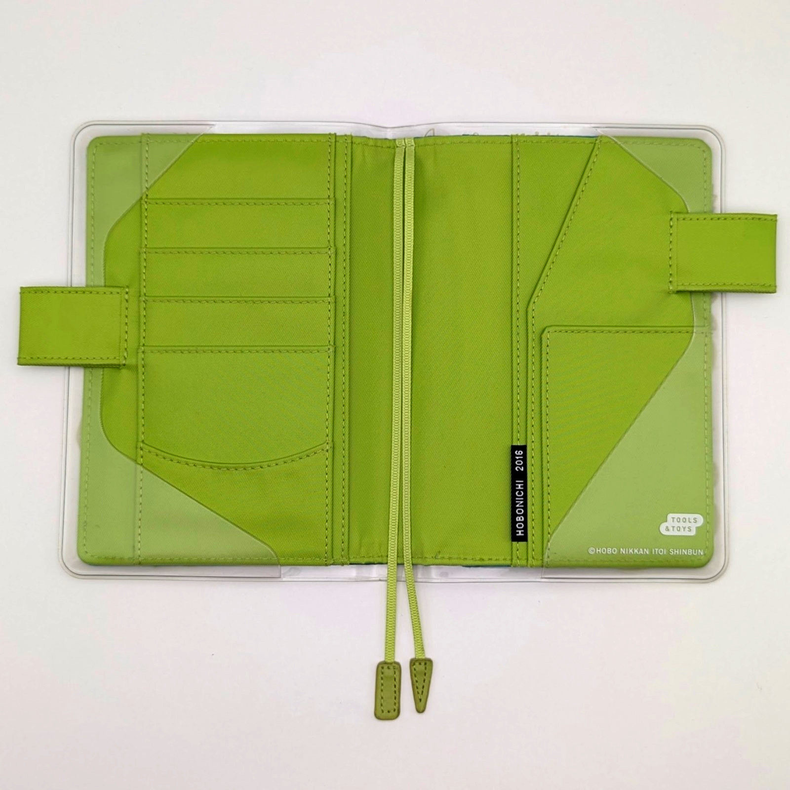 Hobonichi Cover Colors Blue Green A6 Cover on Cover Crazy Flower w/Pencil Board