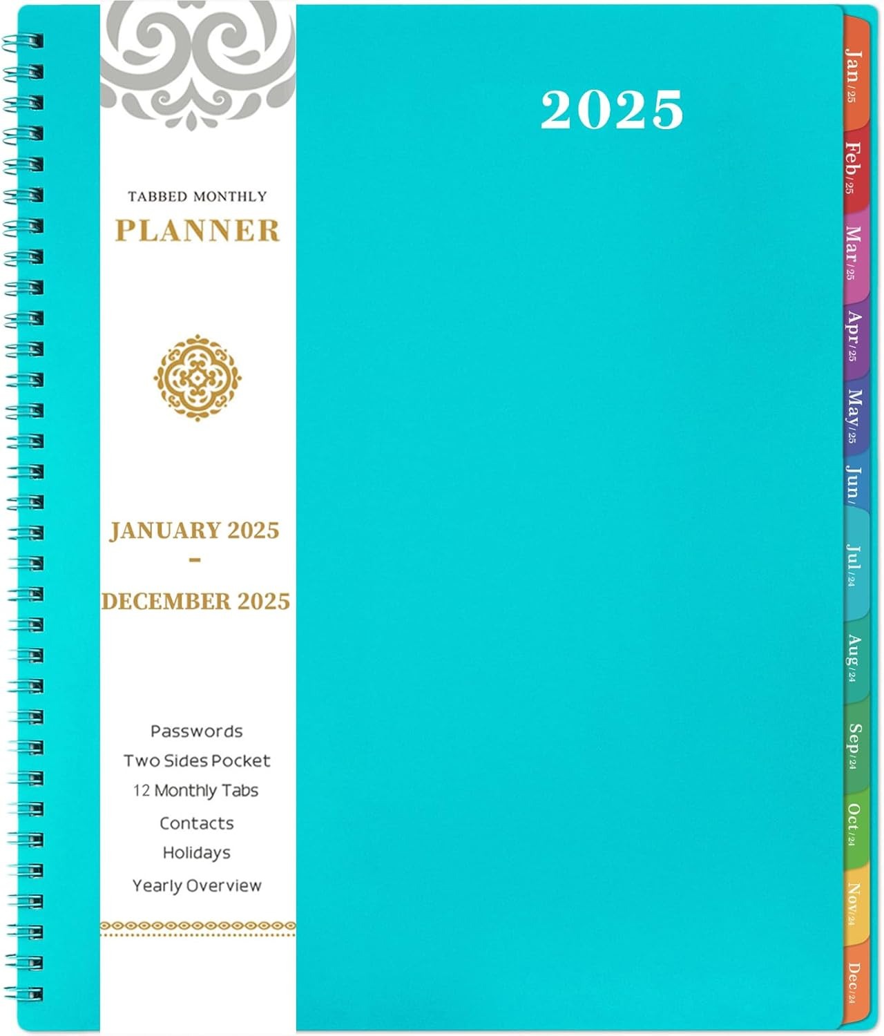 Monthly Planner 2025 – Monthly Planner, JAN 2025 – DEC 2025, 9″ X 11″, 12-Month