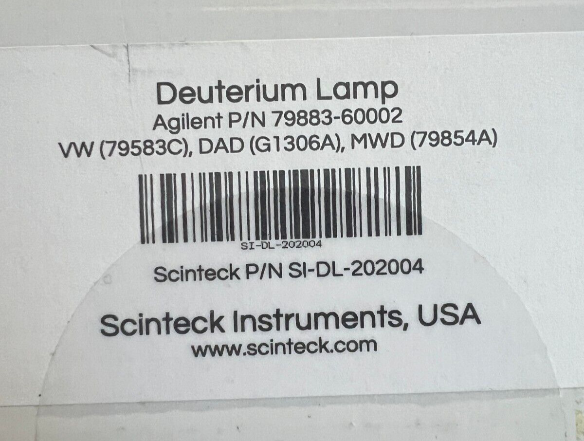 Agilent | Deuterium Lamp 79883-60002 | Fits many models | NEW