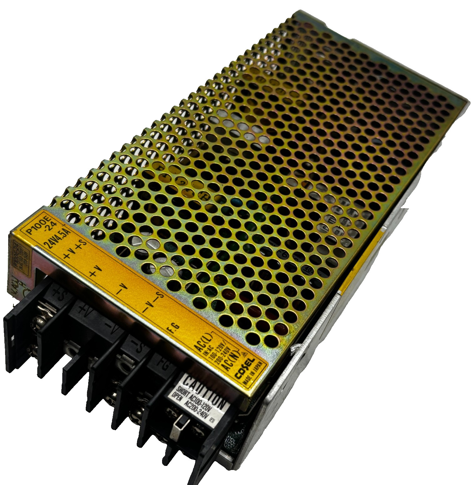 COSEL P100E-24 POWER SUPPLY 24V 4.5A 100-120VAC / 200-240VAC 2.5A/1.5A P100E24