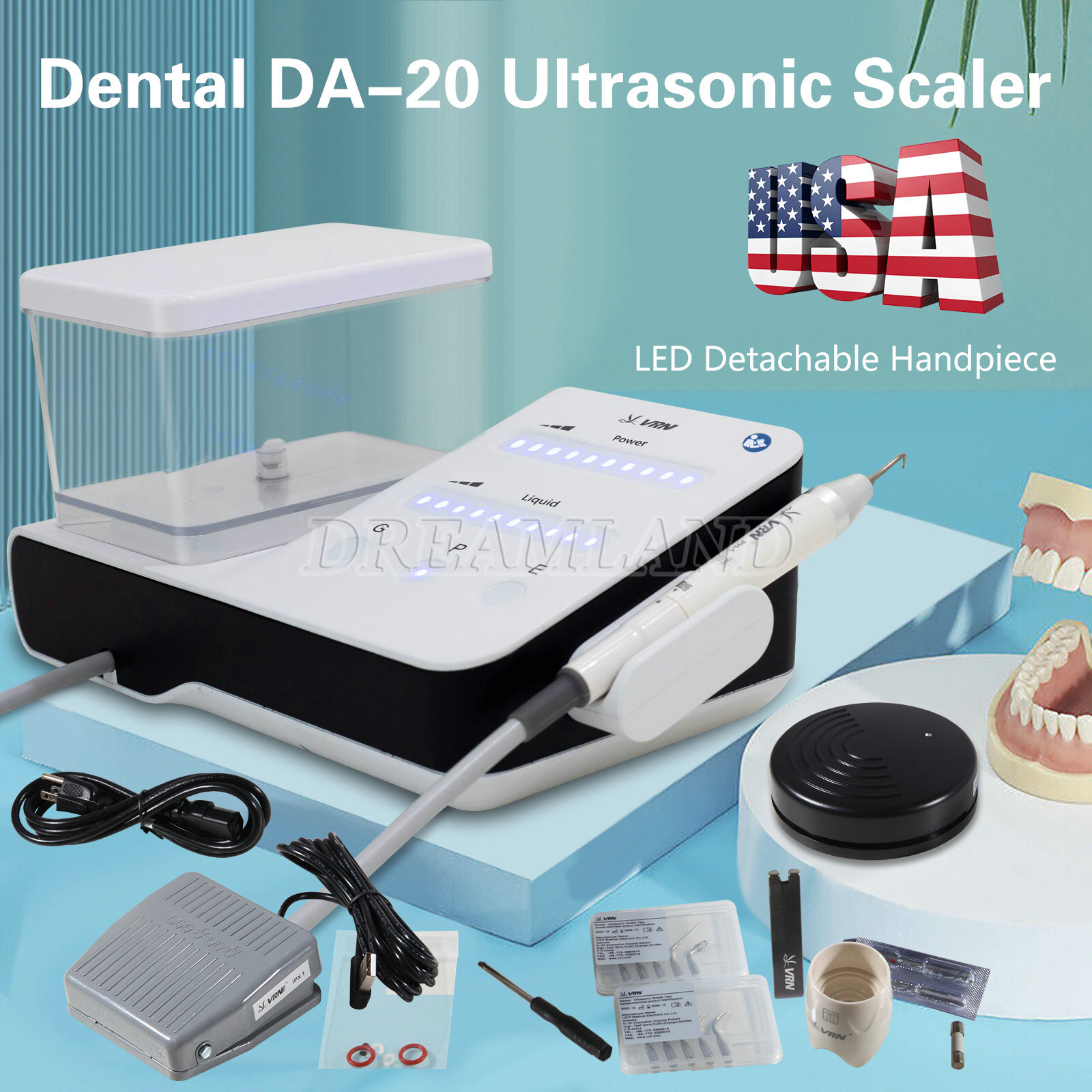 Dental Chair Unit PU Leather Computer Controlled DC Motor + Stool Kit