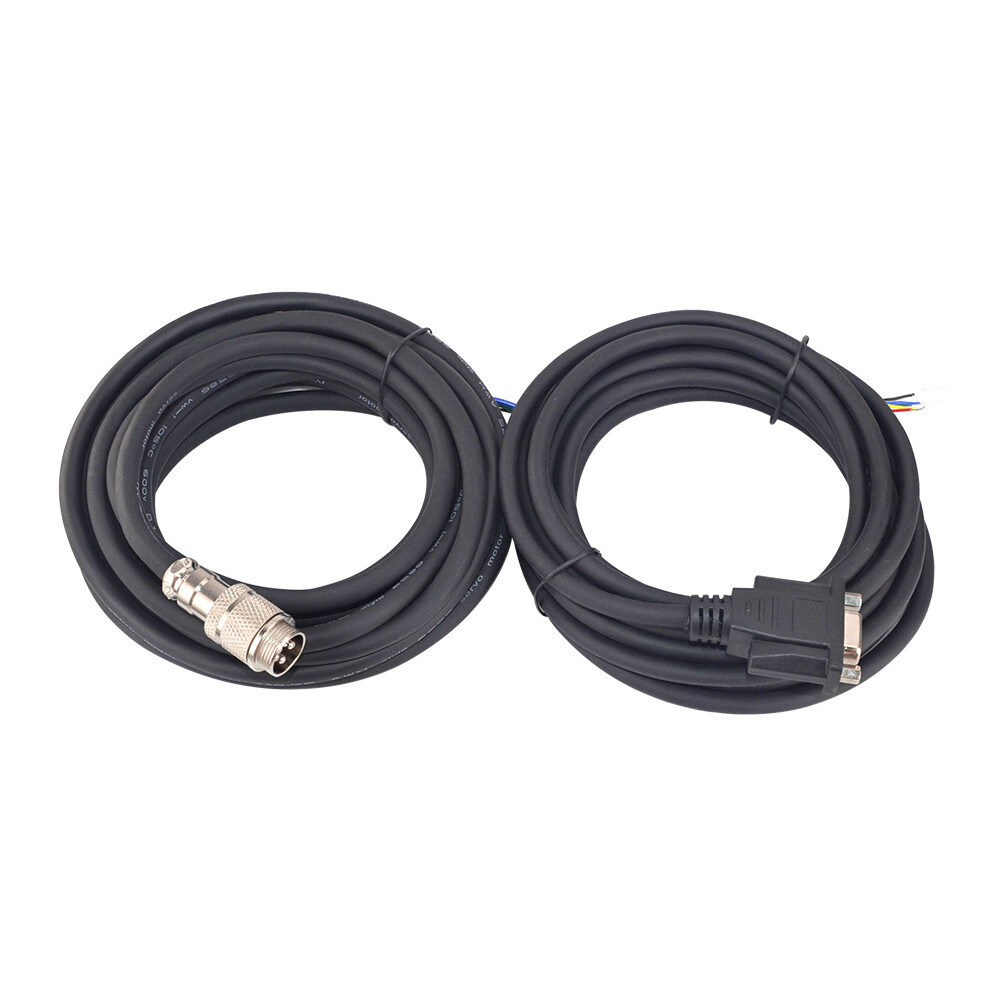 106″/185″ Long Motor & Encoder Cable Kit for Nema 34 Closed Loop Stepper Motor