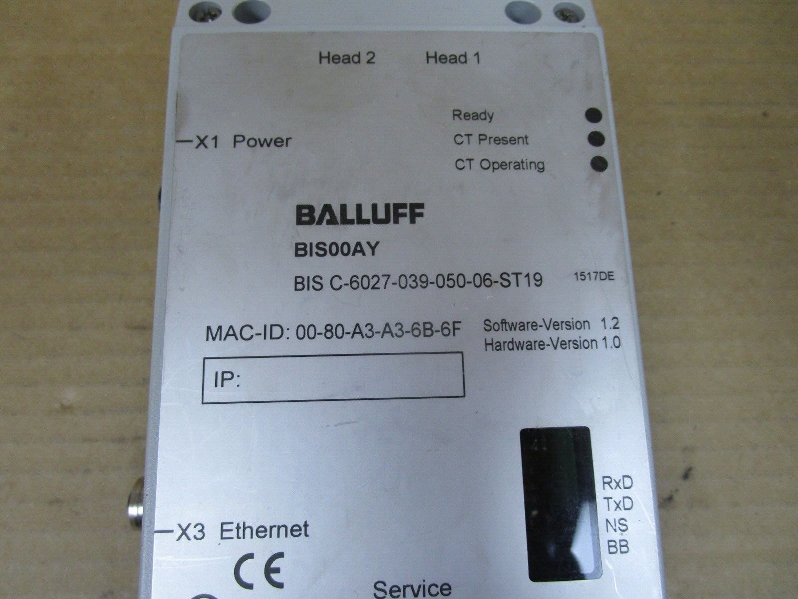 BALLUFF BIS00AY PROCESSOR UNIT BIS C-6027-039-050-06-ST19 24Vdc 0.4A