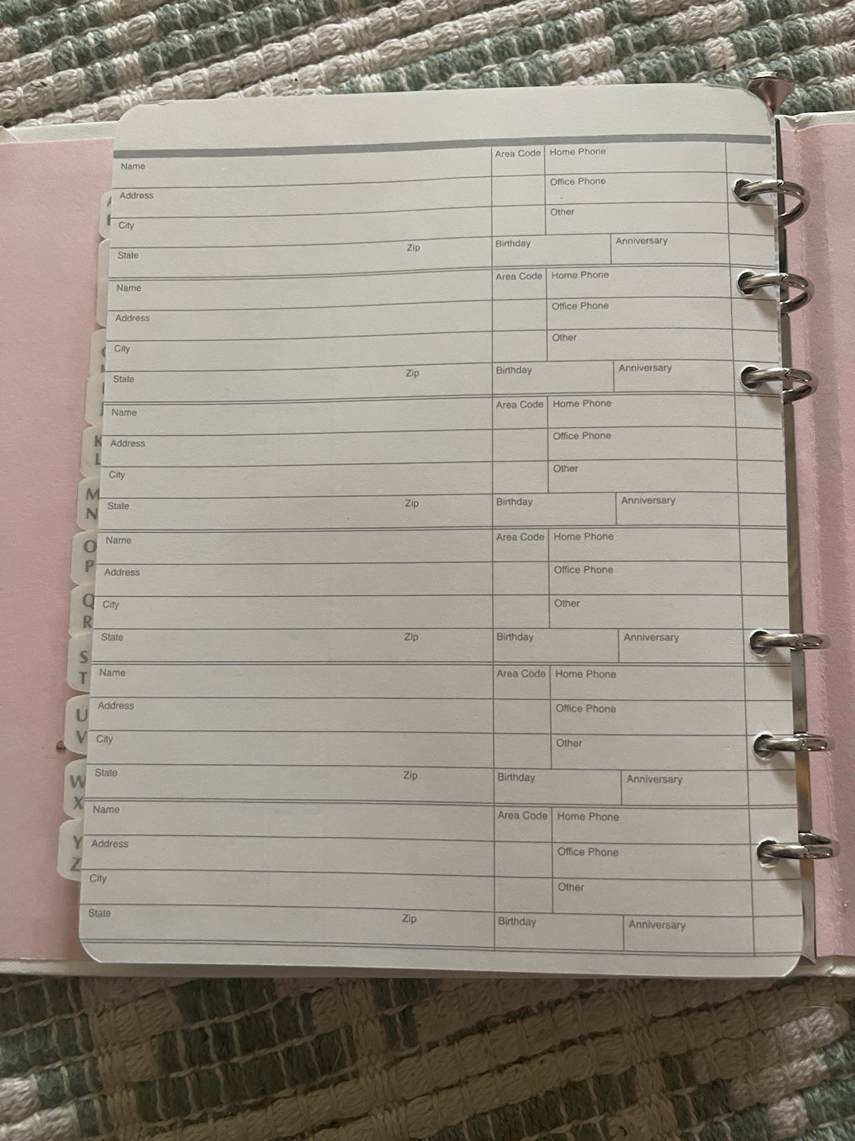 Vintage 1980s New Address & Phone Number Book Free Shipping