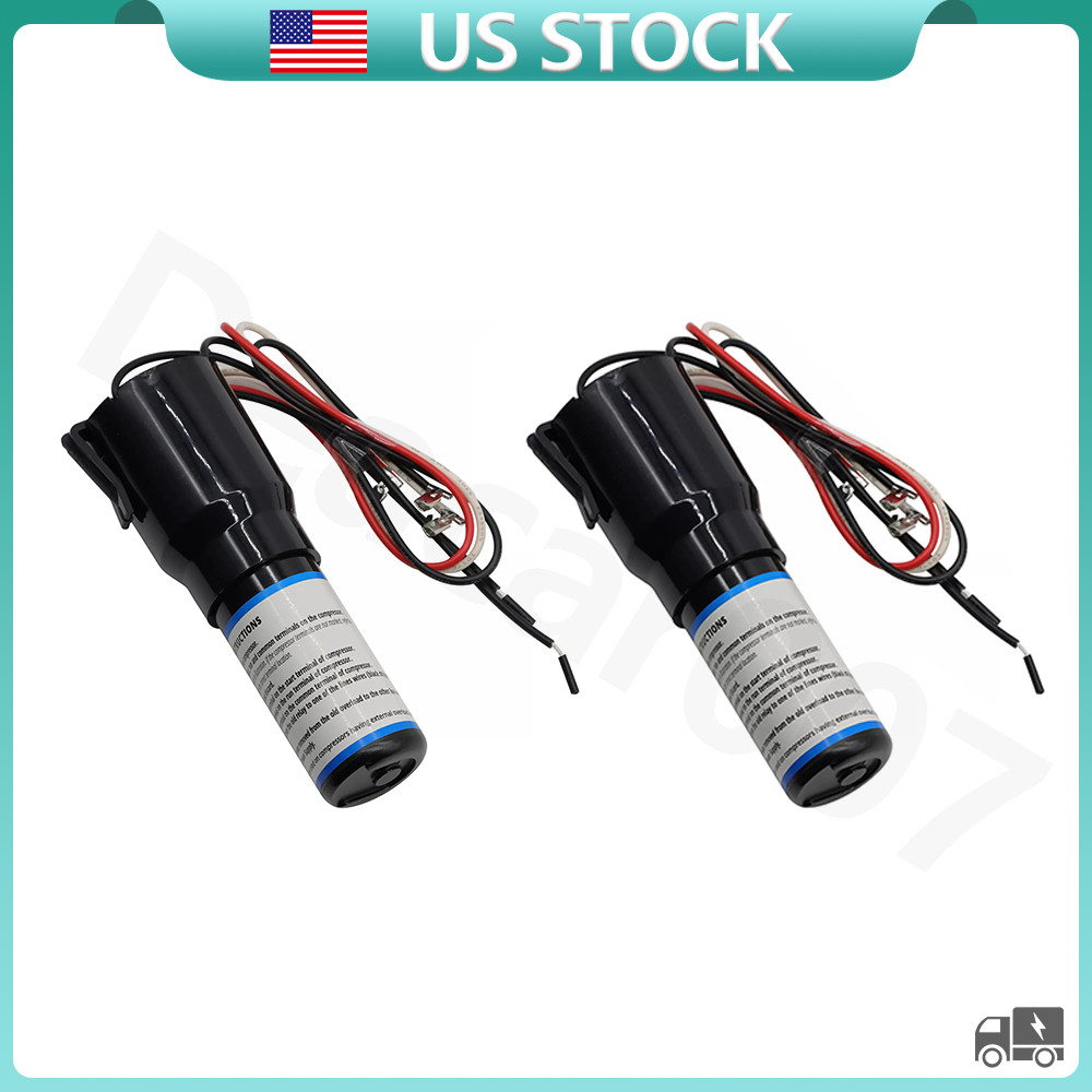 2Pcs RCO210 3 in 1 Relay Hard Start Capacitor Kits For Refrigerator 1/2HP 115VAC