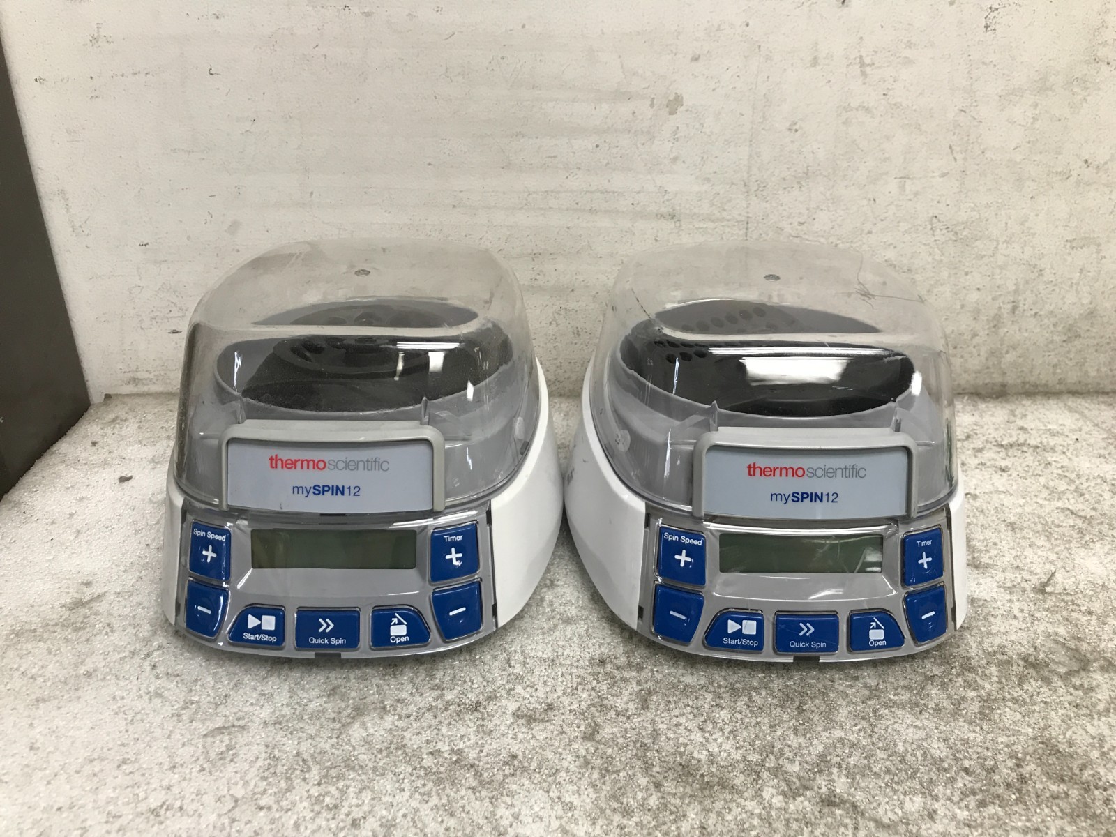 LOT OF 2/ Thermo Scientific mySpin 12 Mini Centrifuge w/ 12 Position Rotor