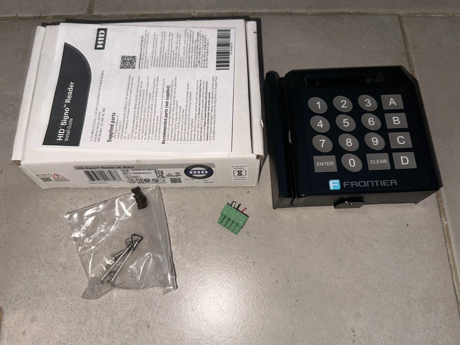 Frontier / Matrix Access Control Unit – Card Reader 01-12093E / 01-14901
