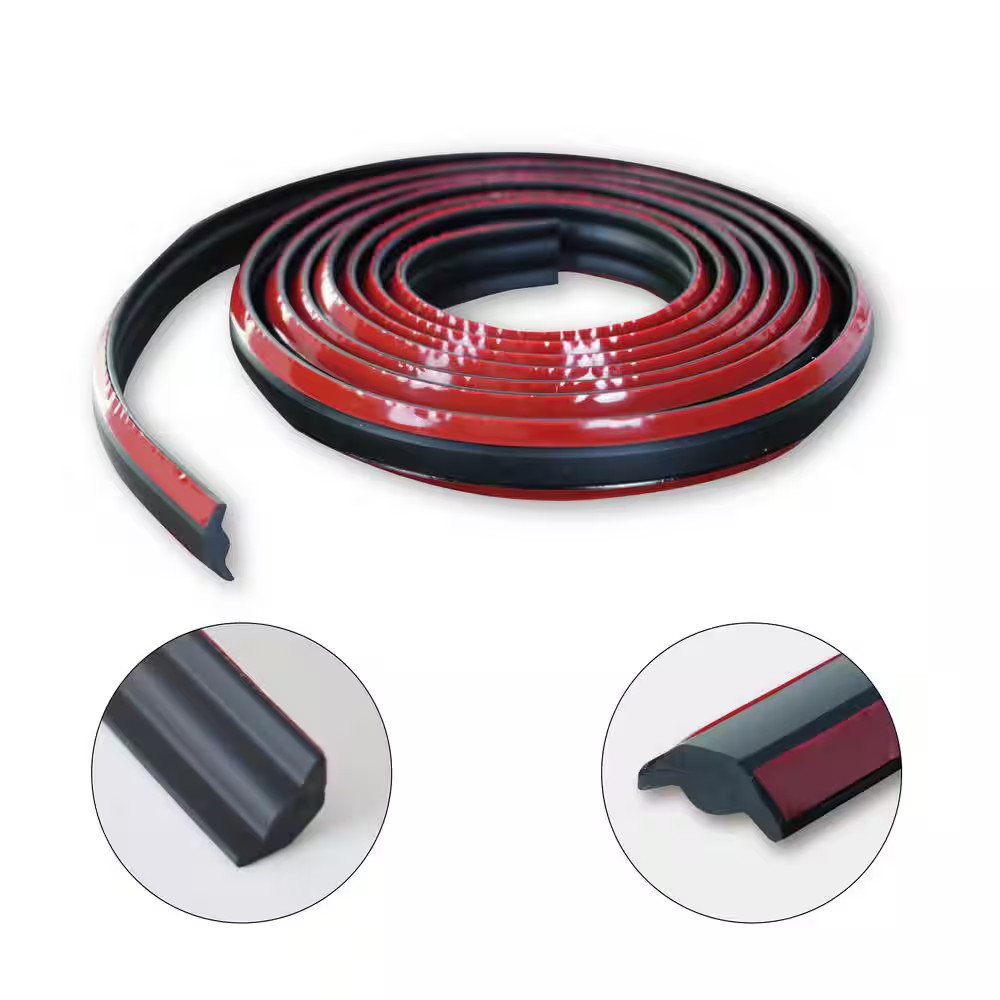 3/4 In. X 10 Ft. Black PVC inside Corner Self-Adhesive Flexible Caulk and Trim M