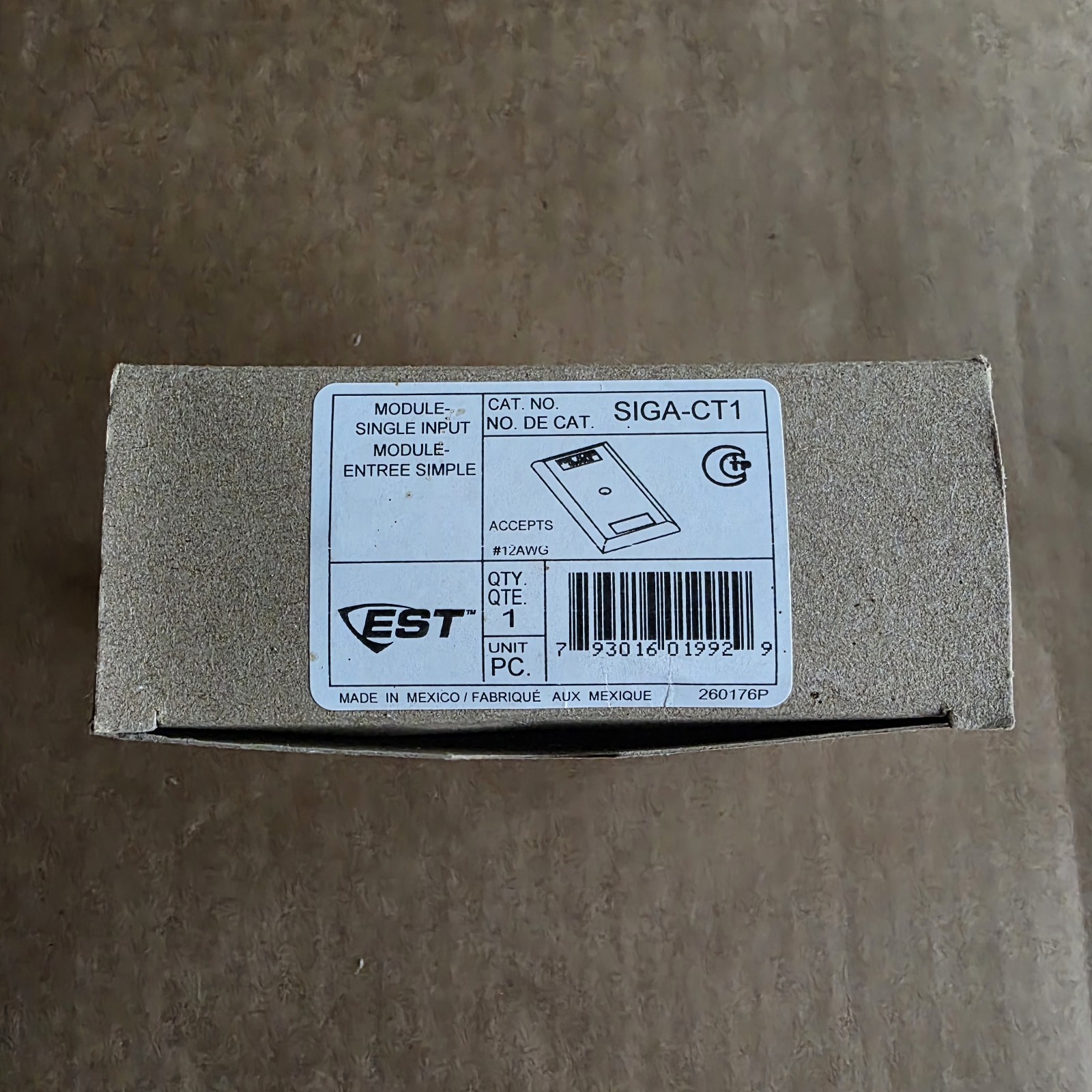 Edwards EST SIGA-CT1 Single Input Module – New