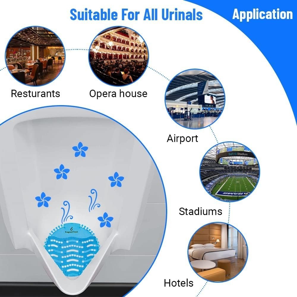 Versatile Urinal Mats – 36 Count Deodorizers for Toilets & High-Traffic Areas