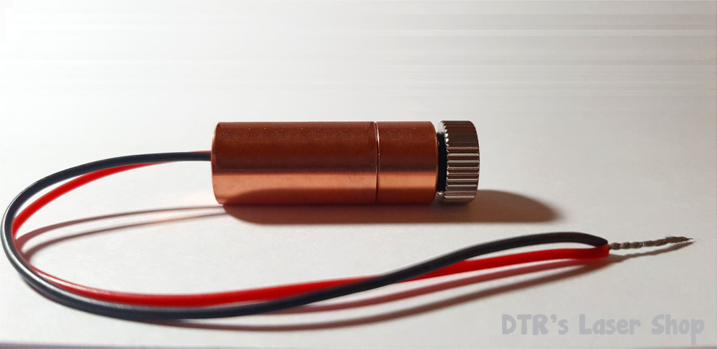 900mW 405nm Blu-Ray BDR-209 Laser Diode In Copper Module W/Driver & G-2 Lens