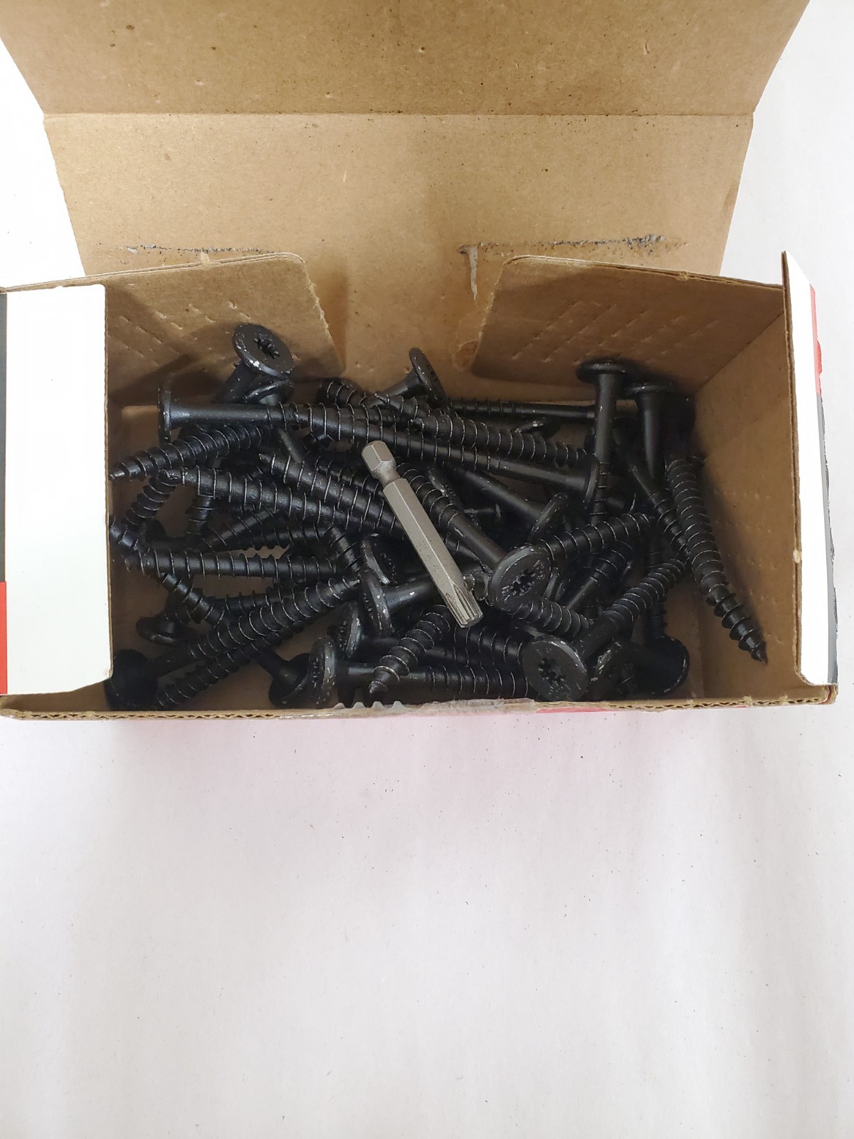 *50-Pack* FastenMaster 2-7/8″ HeadLOK Structural Flat Head Wood Screws, Black