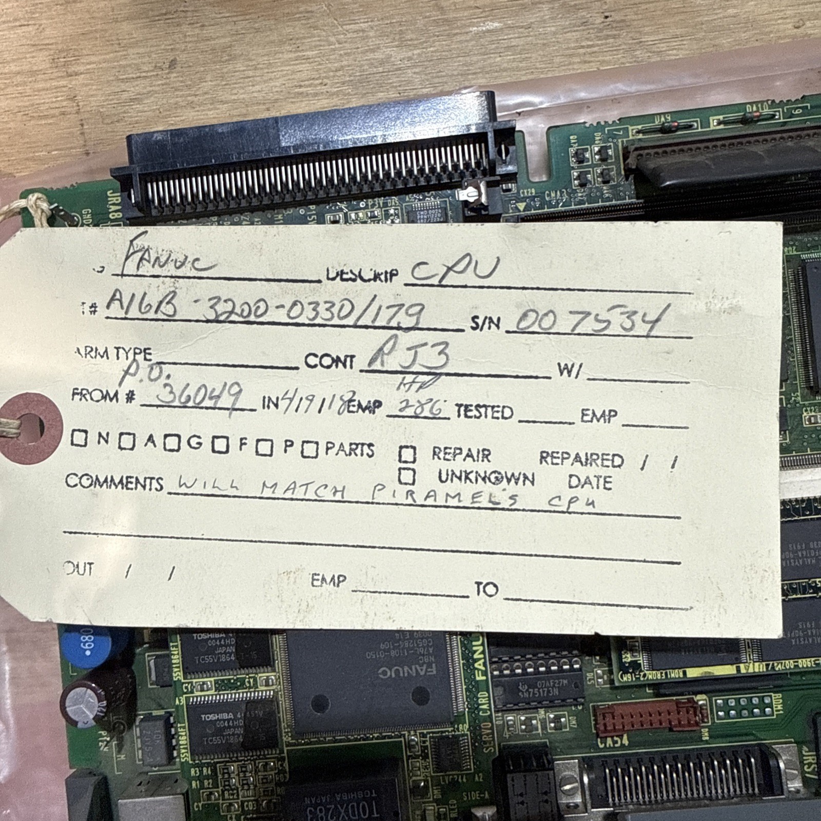 FANUC MAIN CPU BOARD MODULE A16B-3200-0330 /17G Used Good