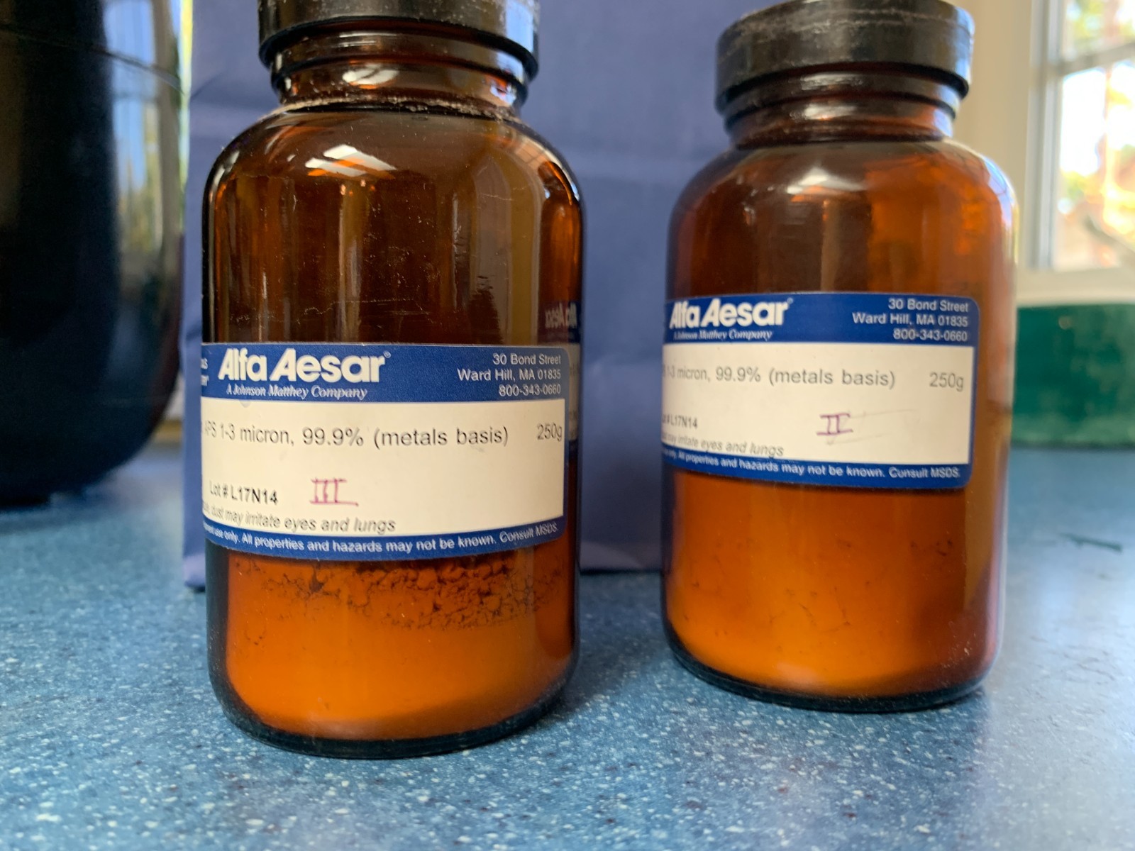 Silver Powder, APS 1 -3 micron, 99.9% pure, Alfa Aesar /Thermo Fisher Scientific