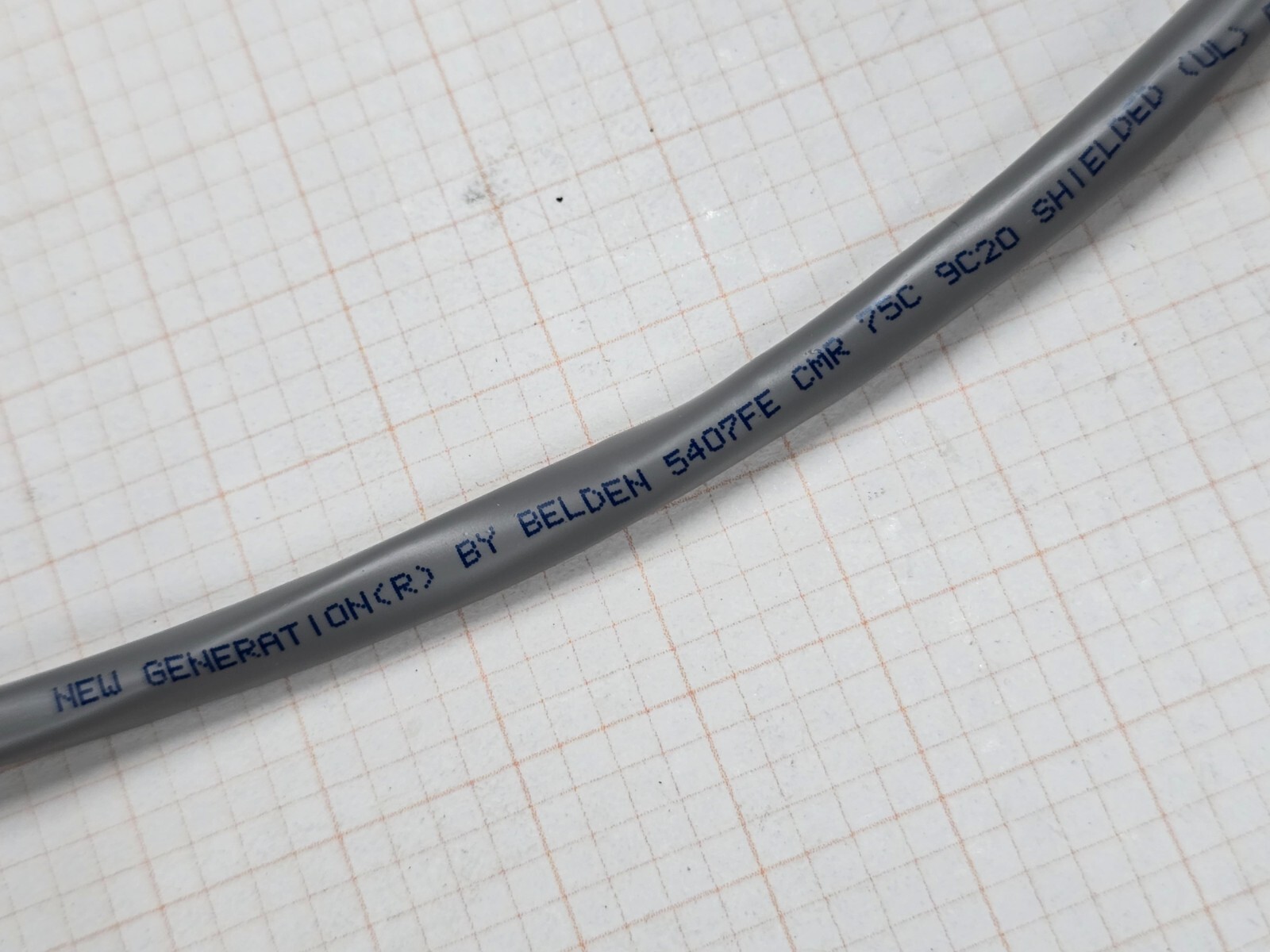 Belden Wire 5407FE 20/9C Shielded Audio/Security/Alarm Cable Riser Gray /50ft