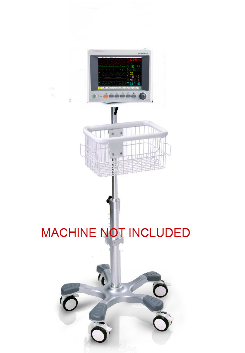 Rolling mobile stand for Edan iM50 M50 patient monitor (big wheel)