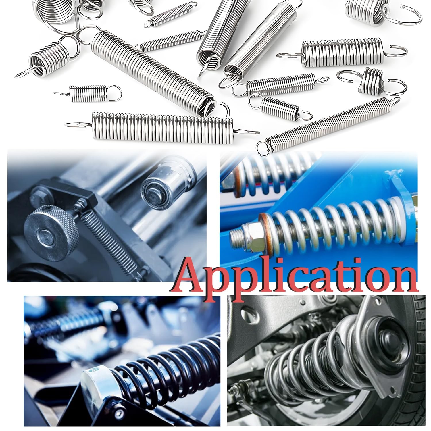 Ruibapa 133 PCS Extension Spring Assortment Kit 18 Different 133PCS（18 Sizes)