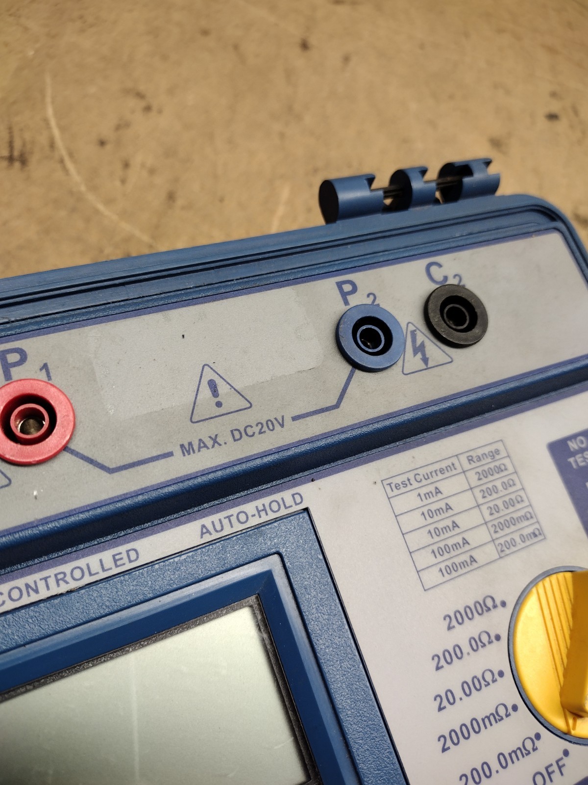 B&K PRECISION 310 Digital Milli-Ohm Meter -No Top Closure/Lid, No Cables- Parts