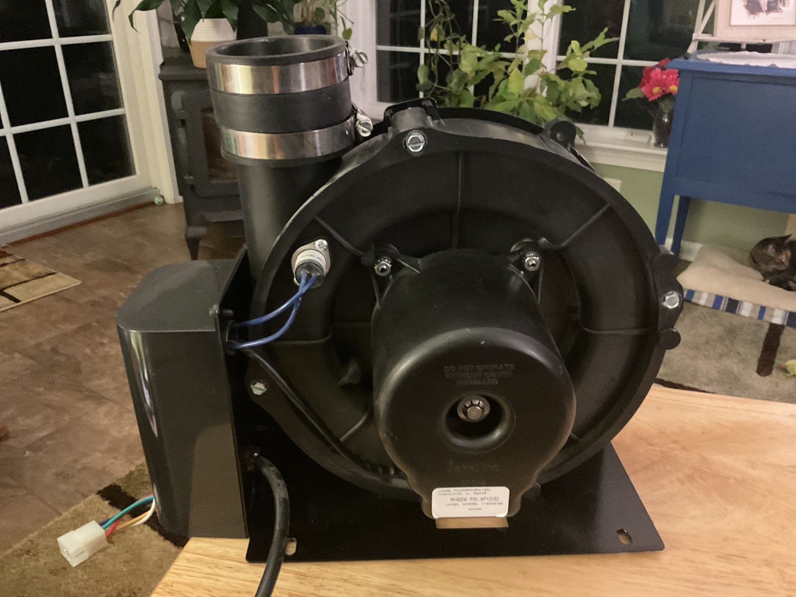 Rheem Ruud AP12562 Power Vent Water Heater Inducer Blower Motor Jakel 119250-00