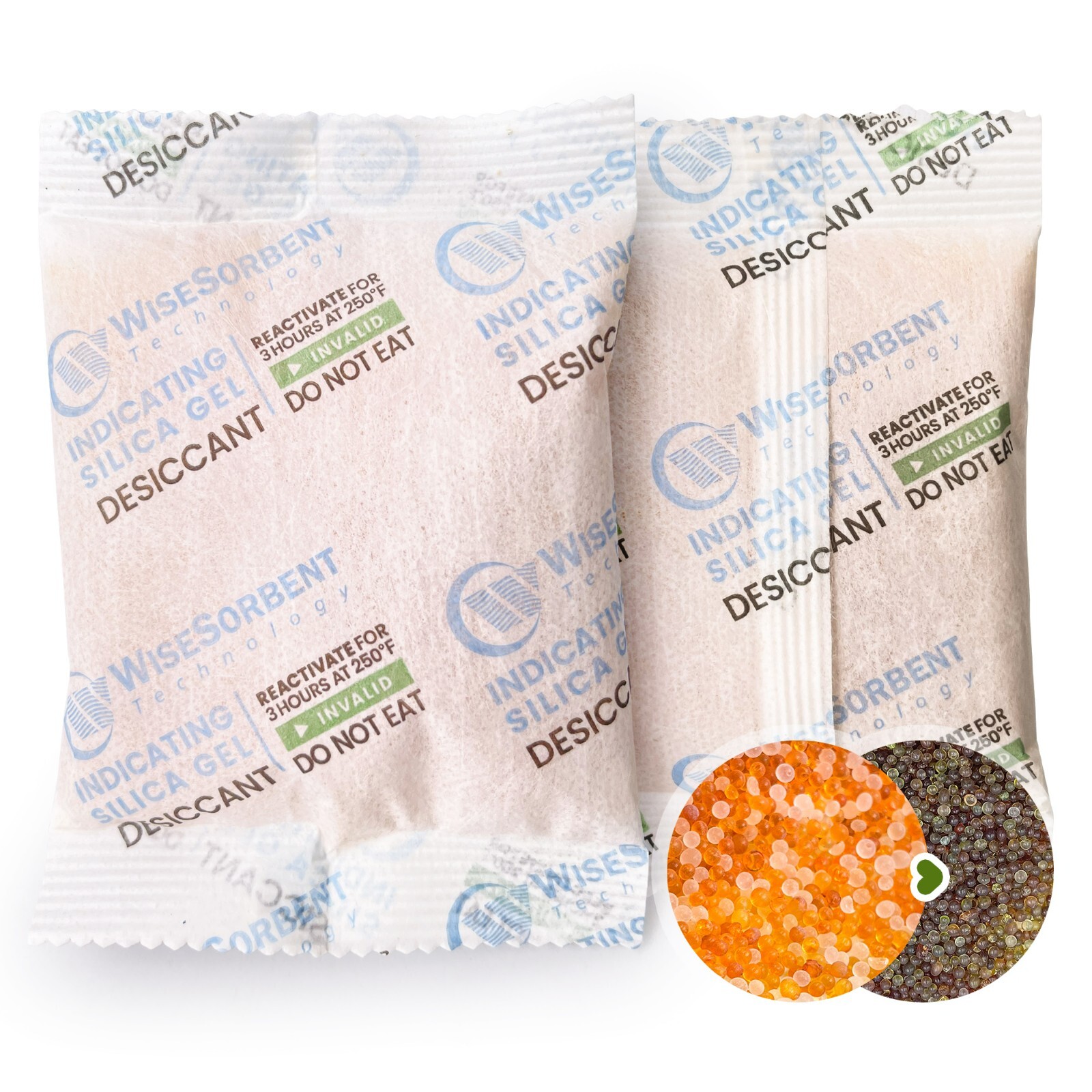 60PC 50g Silica Gel Desiccant Packs, Moisture Absorbers Dehumidifier for Storage