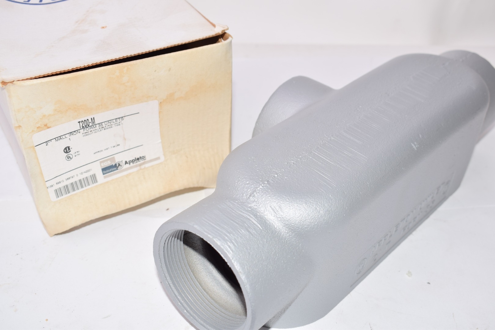 NEW, EGS, Appleton, 2», Mall Iron, Form 35, Unilets, T200-M, Malleable Iron Uni