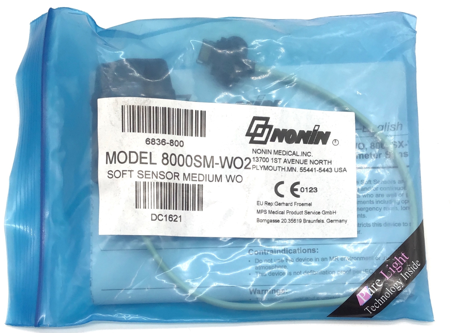 Nonin 8000SM-WO2 Soft Sensor Medium WO – NEW
