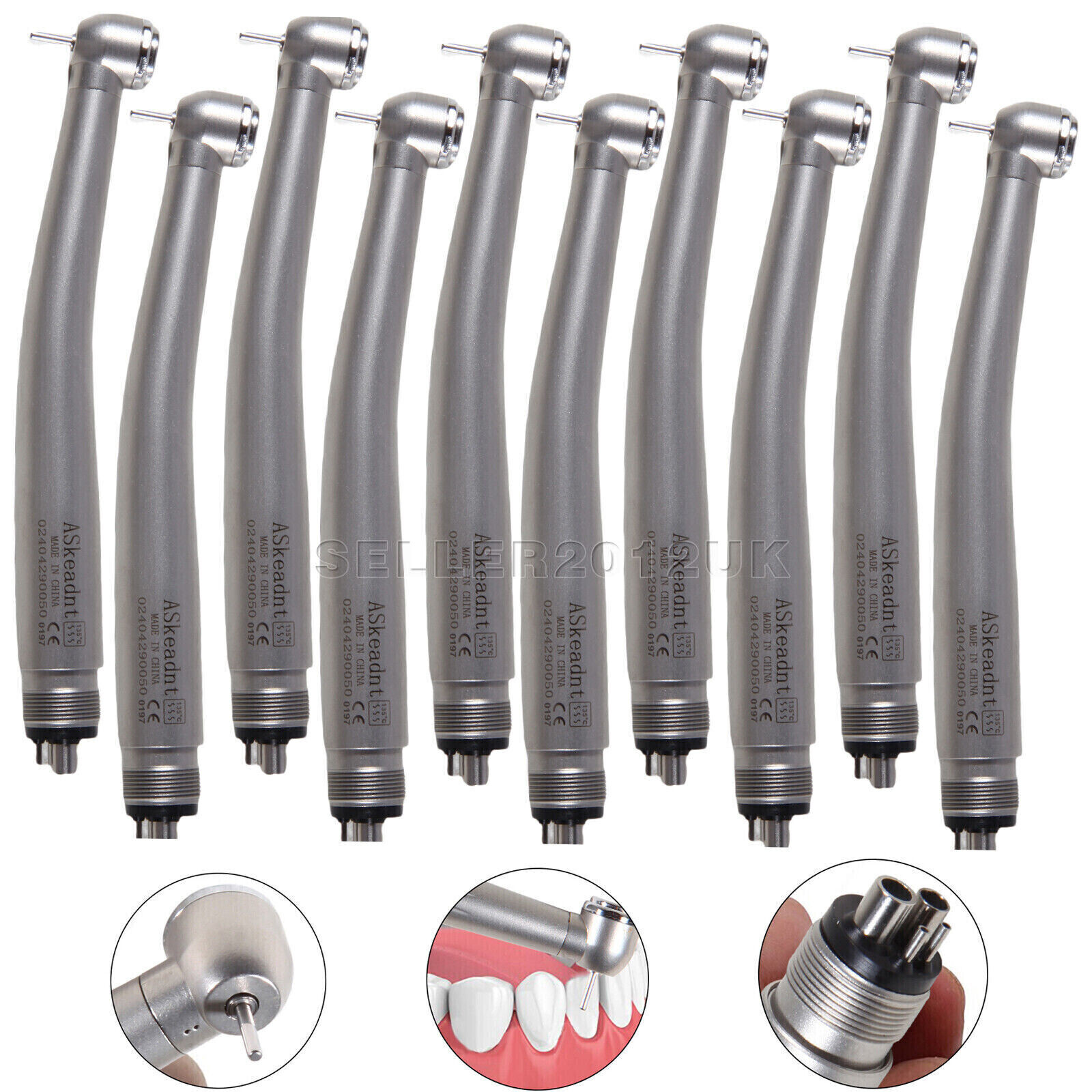 10 PCS Dental PANA MAX Style High Speed Handpiece Push Button 4 Hole Midwest