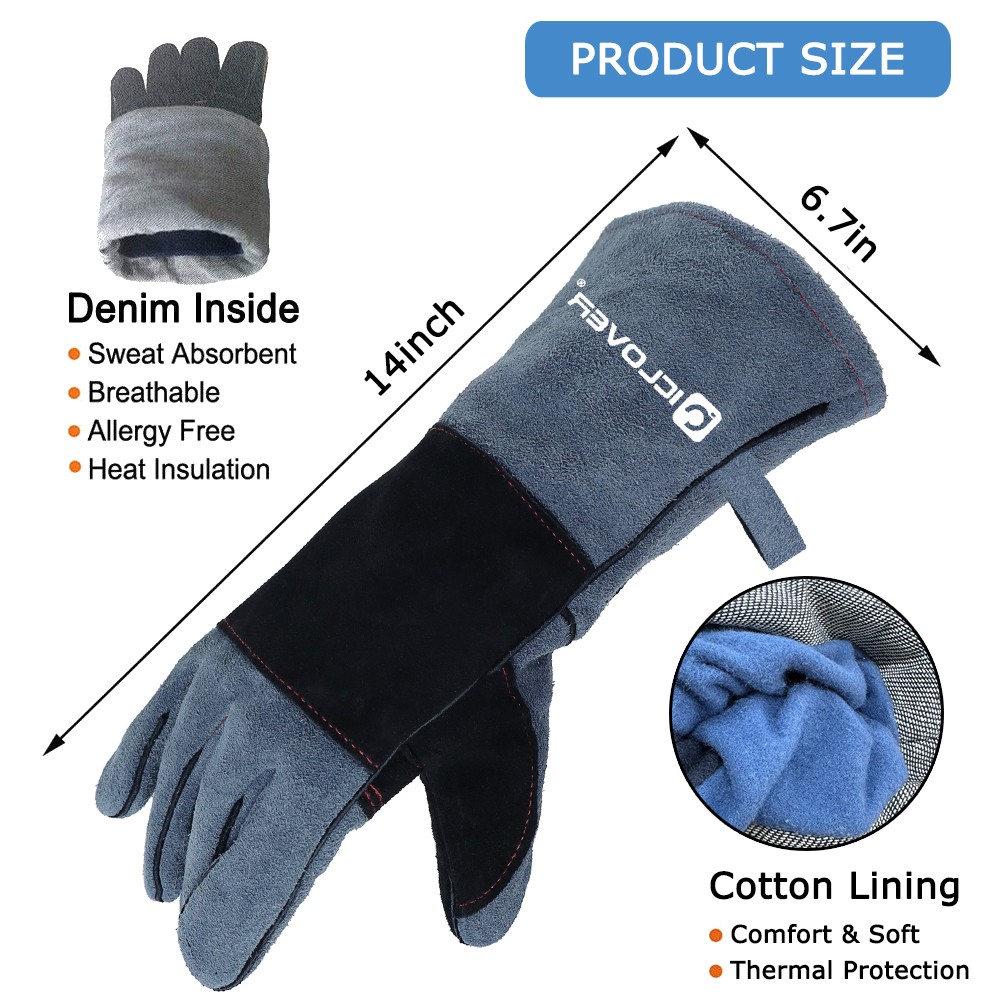 Animal Handling Gloves Anti-Bite Training Snake Dogs Cats Chew Protective Mitts