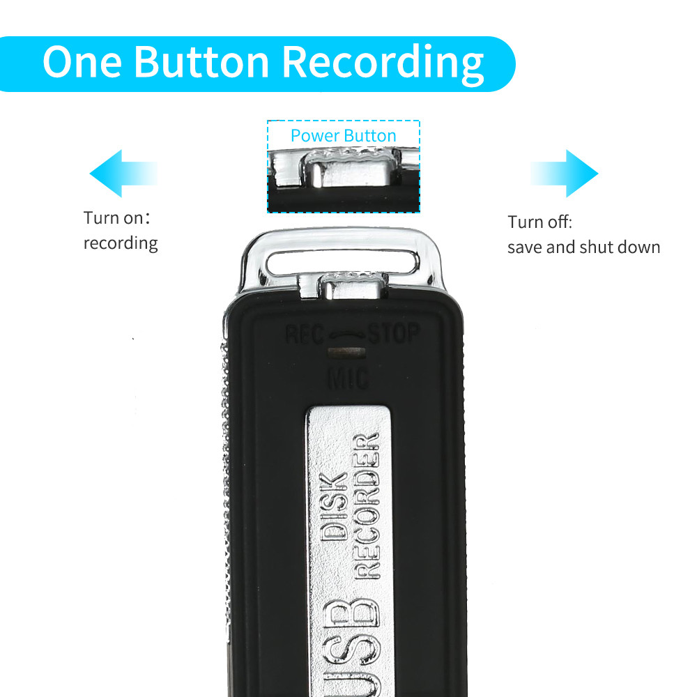 Mini Voice Activated Recorder Spy Listening Device Audio Sound Dictaphone MP3