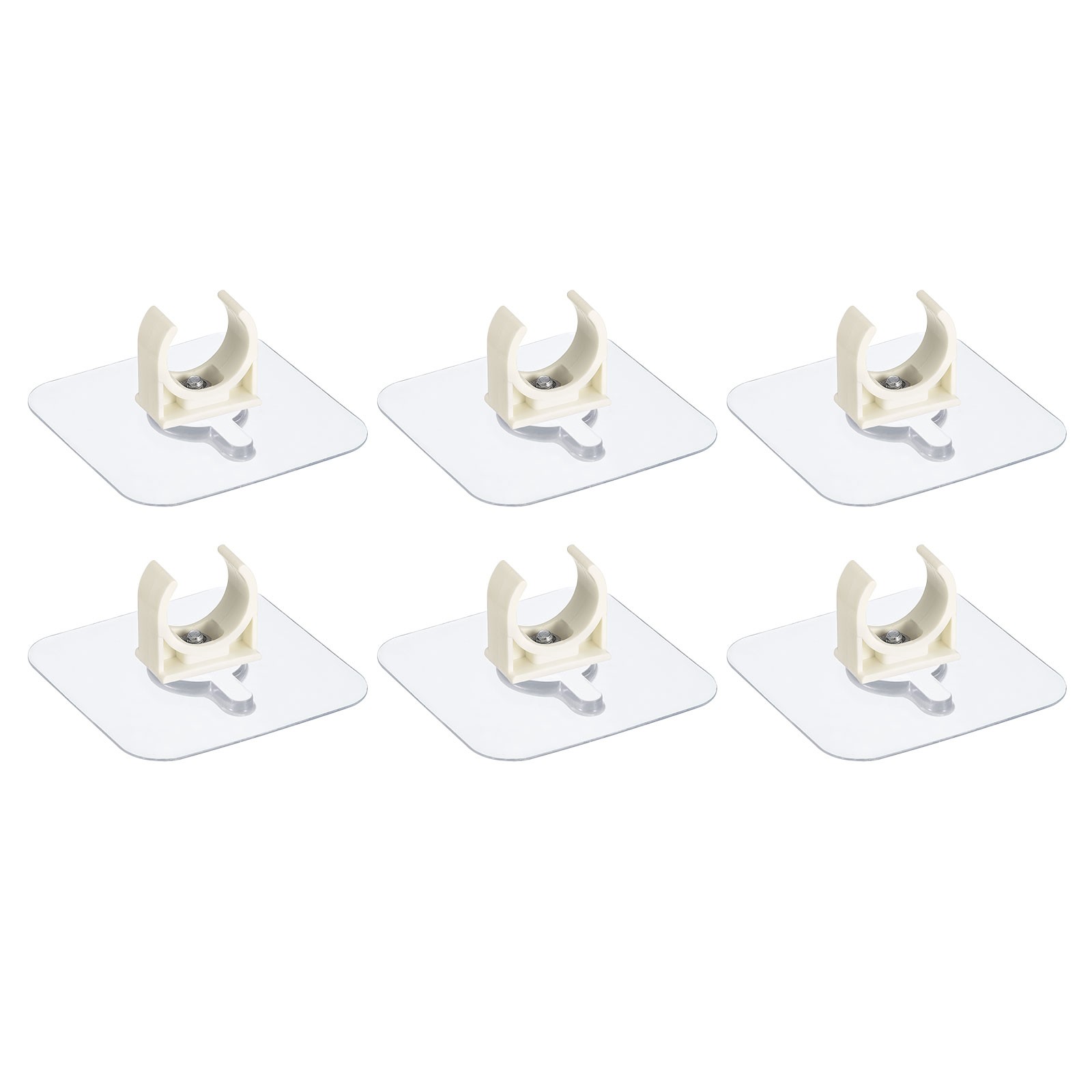 6pcs PVC Water Pipe Clamp Clips Fit for 20mm OD U-Shaped Pipe Clips
