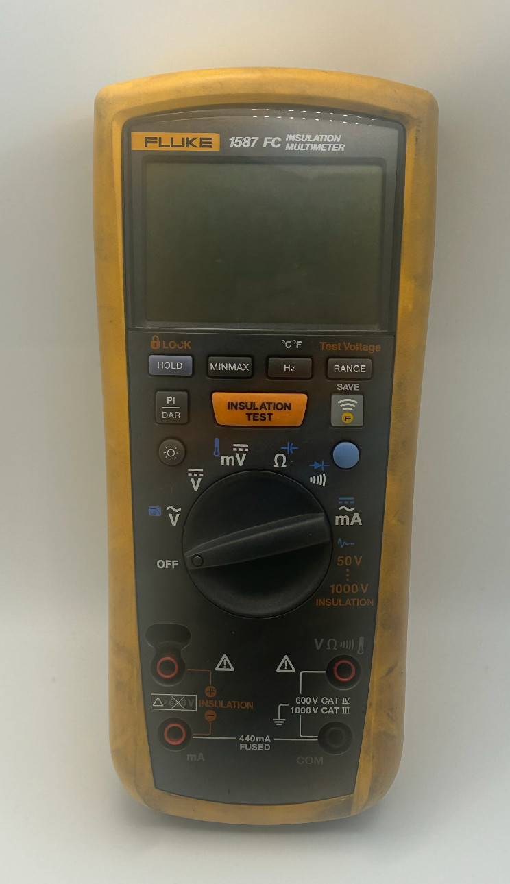 Fluke 1587 FC Insulation Multimeter Megohmmeter DMM Tested Works Perfect – Used