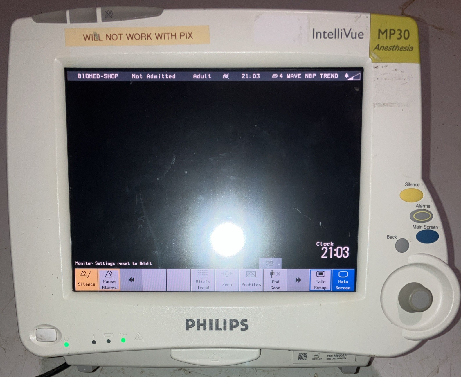 Philips Intellivue MP30 Anesthesia Patient Monitor M8002A TESTED