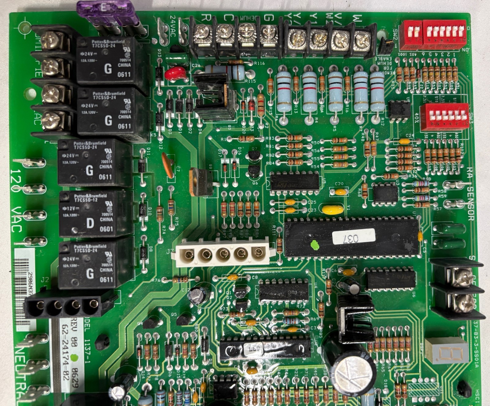 Rheem Ruud 62-24174-02 Furnace Control Board OEM 1137-1 Works Perfect Shipped!