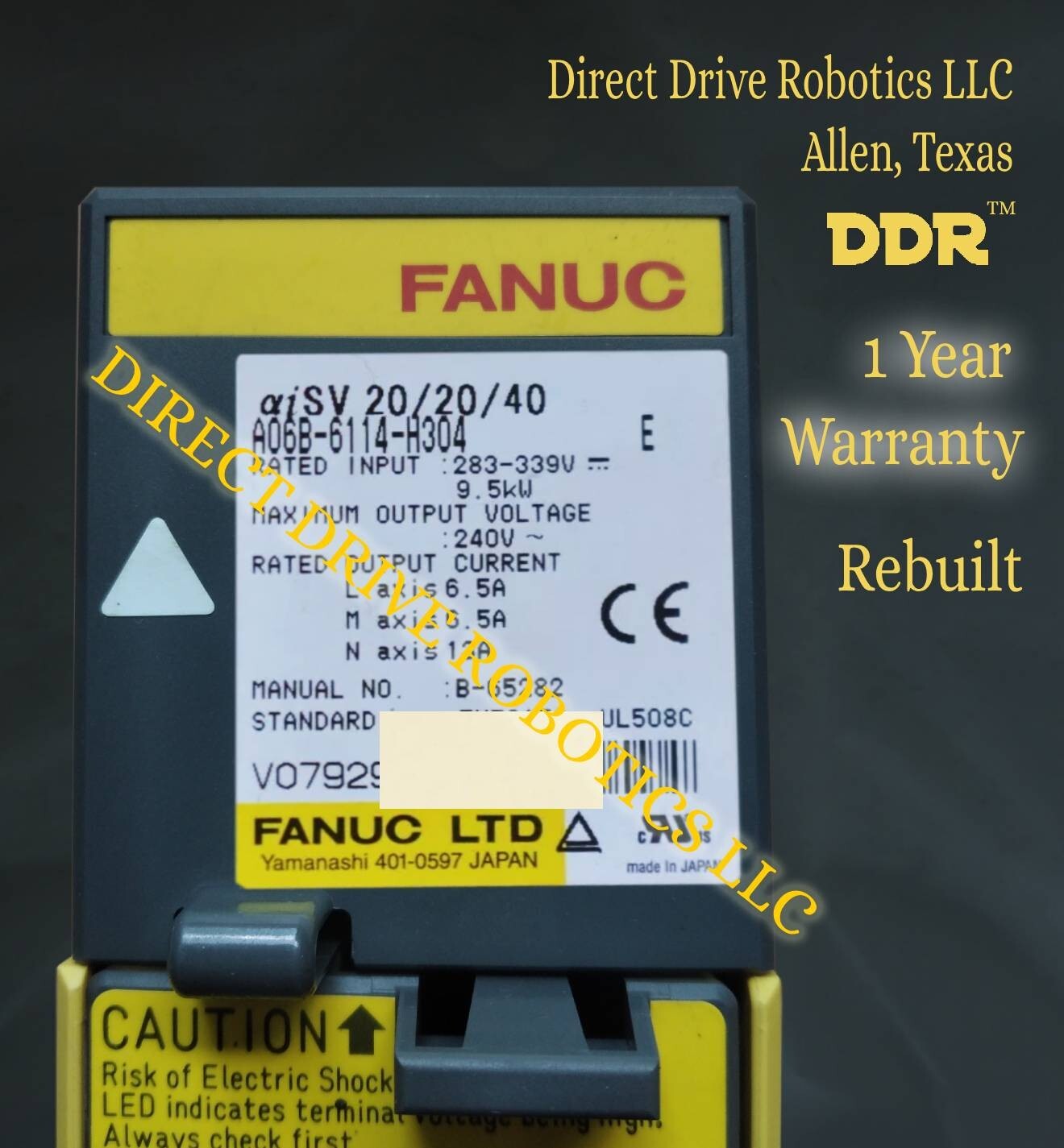 **12mo Warranty**REBUILT**TRY US ONCE**EXCHANGE** Fanuc A06B-6114-H304